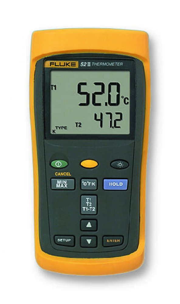 FLUKE 52 II ÇİFT GİRİŞLİ DİJİTAL TERMOMETRE