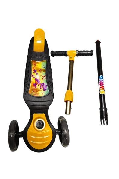 ÇEKİRDEK ZEKA SWİNG SCOOTER TURUNCU 3 tekerlekli Led Işıklı 3yaş Çocuk Scooter 40kğ Kapasiteli - 4