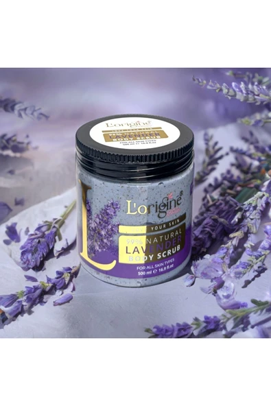 LORİGİNE DE LA BEAUTE Vücut Peeling Lavanta Özlü Body Scrub 500 ml - 2