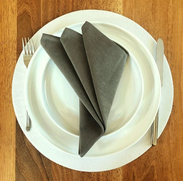 Kumaş peçete Haki Yeşil 6lı 40*40cm