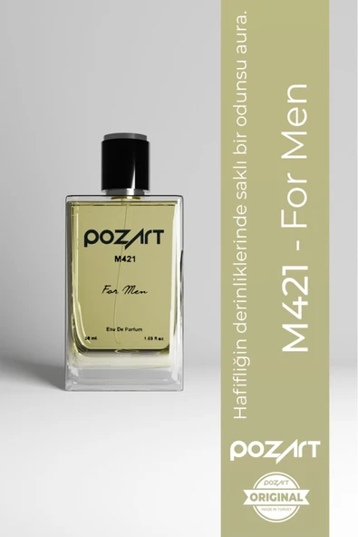 POZART AUDİO SYSTEMS Pozart M421 Edp Erkek Parfüm For Men Odunsu Aromatik Kokular - 5
