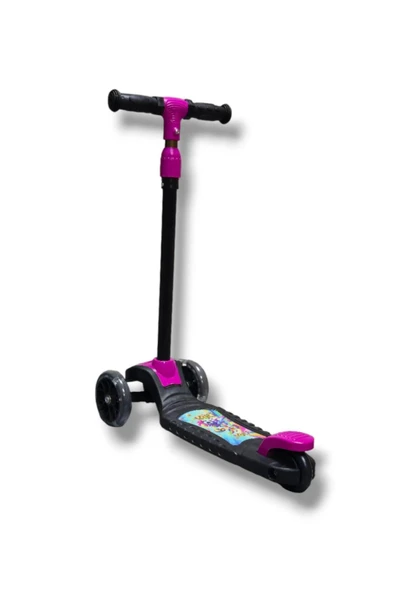 ÇEKİRDEK ZEKA SWİNG SCOOTER PEMBE 3 tekerlekli LED IŞIKLI 3yaş+ Çocuk Scooter 40kğ Kapasiteli - 4