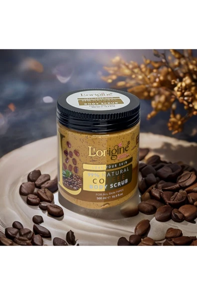 LORİGİNE DE LA BEAUTE Peeling COFFEE Özlü Body Scrup 500ml %99 Naturel - 2