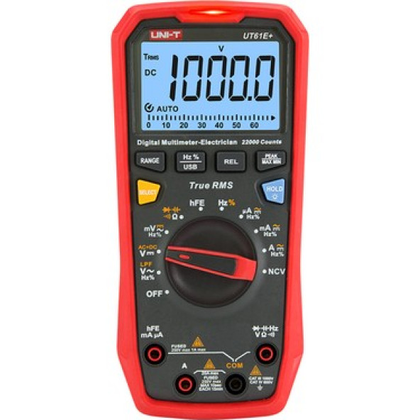UNI-T UT61E + 1000V TRUE RMS DİJİTAL MULTİMETRE