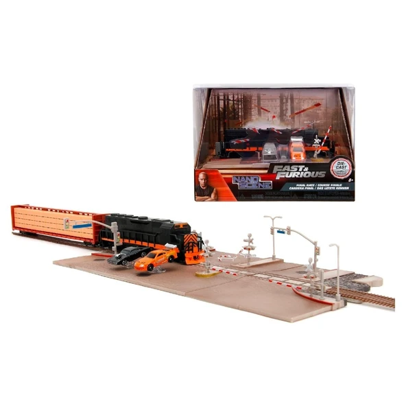 Jada Fast & Furious Nano Train Scene Diorama