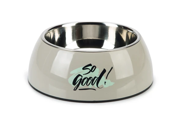 Beeztees Köpek Mama Su Kabı, Paslanmaz Çelik, Gri, 22cm, 700ml ürün görseli