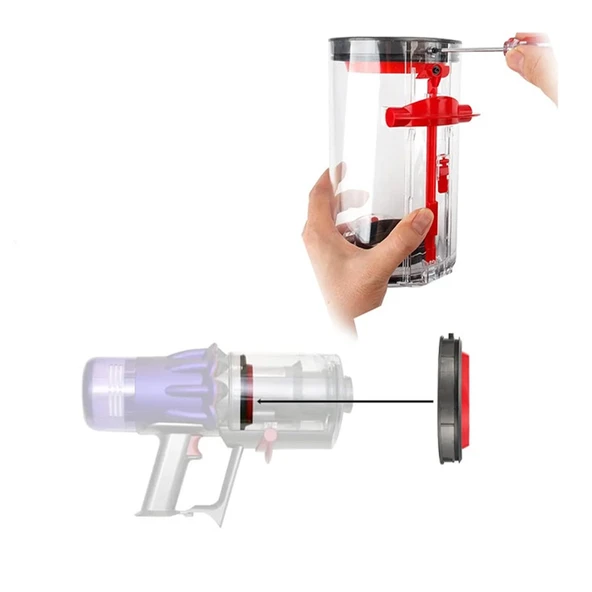 Dyson SV 12, V 10 ile Uyumlu Şarjlı Dikey Süpürge Toz Haznesi Contası - 2