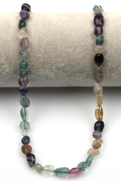 Florit Doğal Taş Dizi 6 x 9 mm Mercimek Kesim - Resim 2