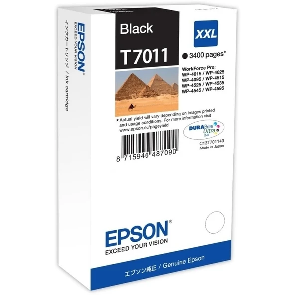 Tonersepeti Epson T7011XXL C13T70114010  Siyah Kartuş ürün görseli