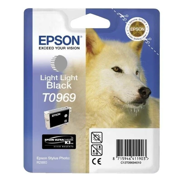 Tonersepeti Epson T0969 C13T09694020  Açık Siyah Kartuş
