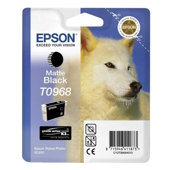 Tonersepeti Epson T0968 C13T09684020  Mat Siyah Kartuş