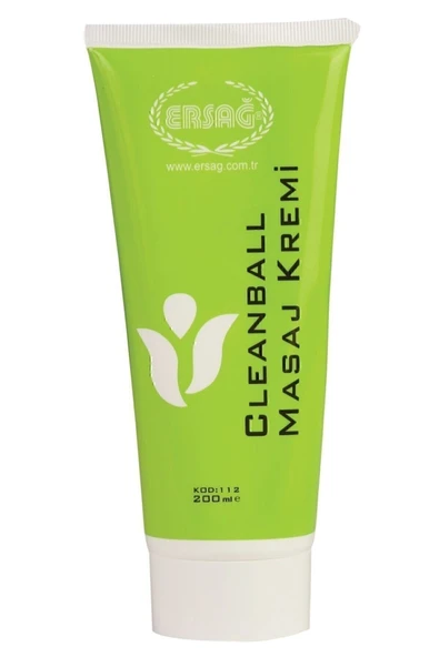 ERSAĞ Cleanball Masaj Kremi Yeşil Krem 200 Ml