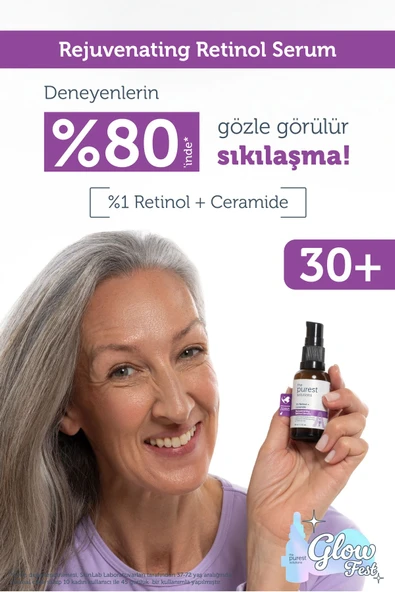 THE PUREST SOLUTİONS Kırışıklık Karşıtı, Onarıcı Retinol (a Vitamini) Gece Serumu 30 Ml (1% Retinol + Ceramide) - 2