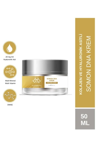 ASİMEYZ Somon Dna Krem - Leke & Yaşlanma Karşıtı, Onarım, Bakım Cilt Yüz Bakım Kremi 50ML
