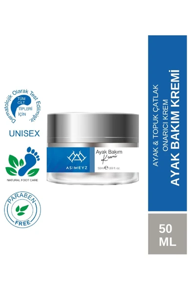 ASİMEYZ Yumuşatıcı Ayak Bakım Kremi - Topuk Çatlaklarına Üstün Bakım 50 Ml