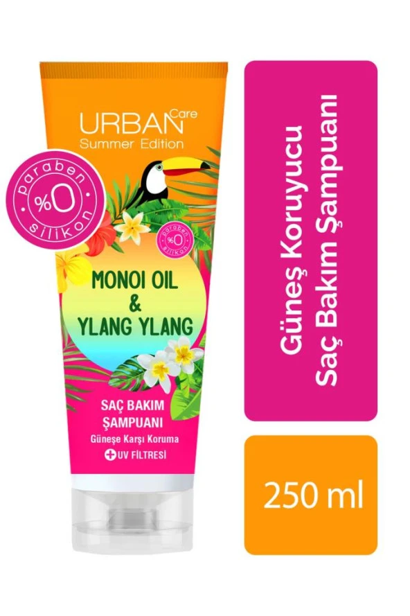 Urban Care Monoi Oil & Ylang Ylang Yağı İçeren Güneş Sonrası Koruyucu Saç Bakım Şampuanı 250 ml