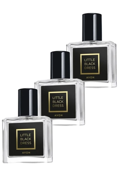 AVON Little Black Dress Kadın Parfüm Edp 30 Ml. Üçlü Set