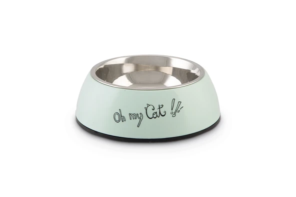 Beeztees Kedi Mama Su Kabı, Paslanmaz Çelik, Mint, 14x4,5cm, 160ml ürün görseli