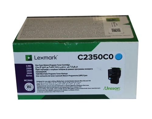 Tonersepeti Lexmark C2350C0 Mavi  Toner