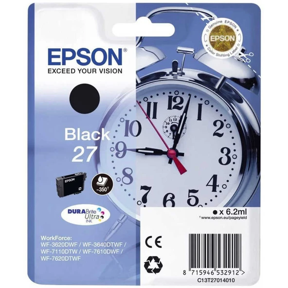 Tonersepeti Epson 27-T2701-C13T27014020 Siyah  Kartuş ürün görseli
