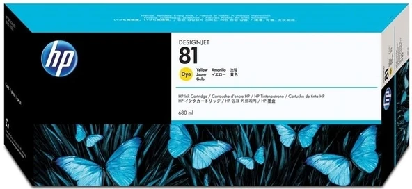 Tonersepeti Hp 81-C4933A  Sarı Kartuş