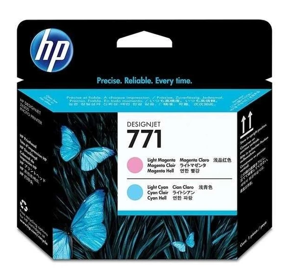 Tonersepeti Hp 771-CE019A  Açık Mavi & Açık Kırmızı Baskı Kafası