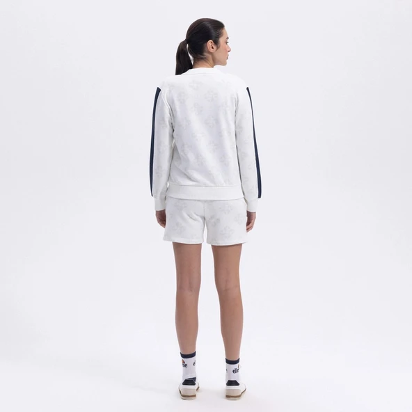 Ellesse Kadın Kırık Beyaz Fermuarlı Sweat EF375 - 2