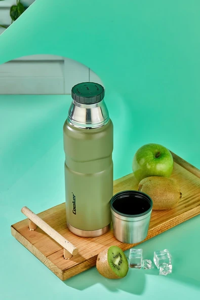 500 ML Çift Kat Sızdırmaz Paslanmaz Çelik Termos – 12 Saat Sıcak, 24 Saat Soğuk Koruma - 4
