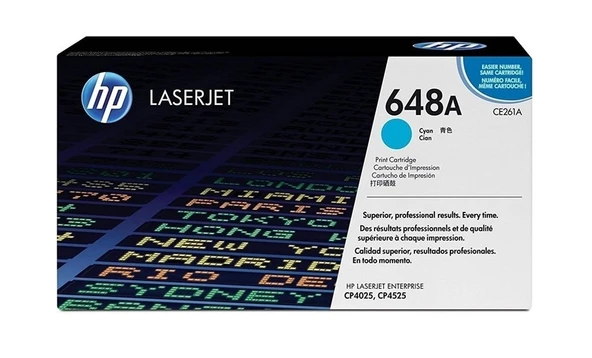 Tonersepeti Hp 648A-CE261A Mavi  Toner