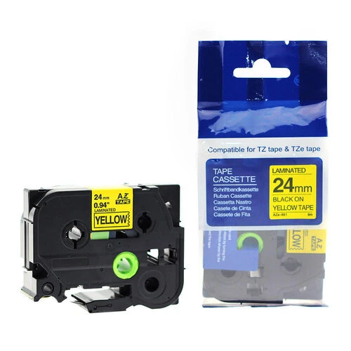 Tonersepeti Brother TZe-651 Sarı Üzerine Siyah Muadil Etiket Şeridi - Resim 2