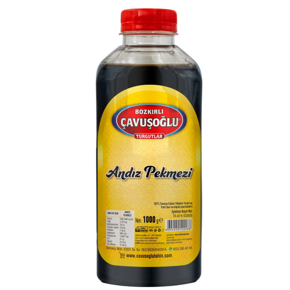 Bozkırlı Çavuşoğlu Kepeksiz Beyaz Tahin 930 g + Andız Pekmezi 1000g - 3