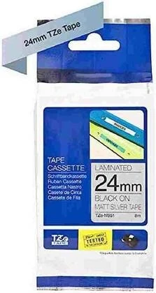 Tonersepeti Brother TZe-M951 Mat Gri Üzerine Siyah Muadil Etiket Şeridi - Resim 2