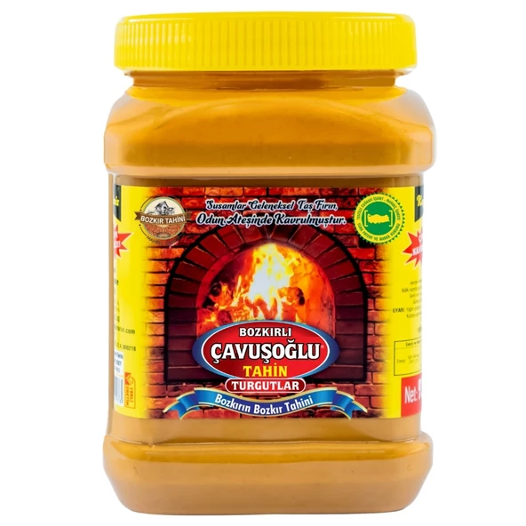 Bozkırlı Çavuşoğlu Odun Ateşinde Kepeksiz Bozkır Tahini 930 g + Üzüm Pekmezi 930g + Köpüklü Helva 930g - Resim 2