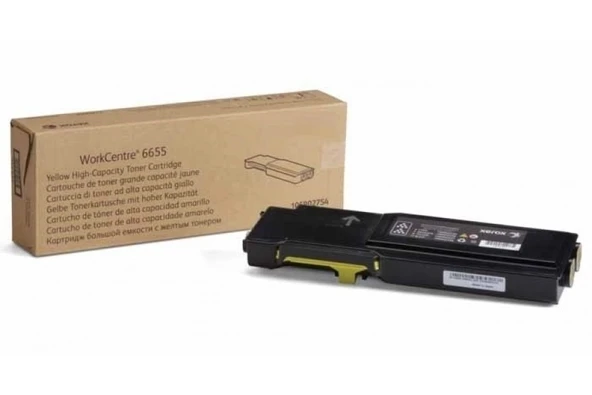 Tonersepeti Xerox Workcentre 6655 Sarı Muadil Toner ürün görseli 1