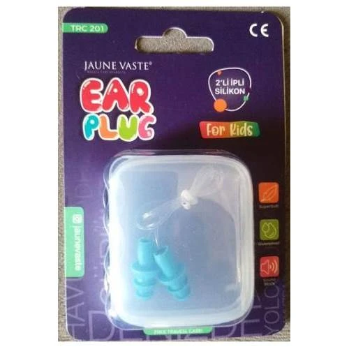 Jaune Vaste İpli Silikon Çocuk Kulak Tıkacı 2'li ürün görseli