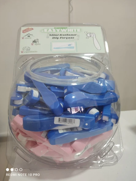 Pakdent Easy White Katlanır Diş Fırçası 90'lı Kavanoz