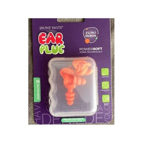 Jaune Vaste İpli Silikon Kulak Tıkacı 2'li ürün görseli