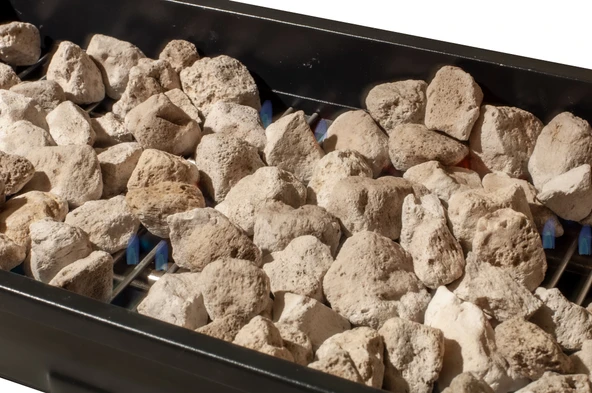 Simline Lav Taşlı Cam Fırınlı Tüplü Büyük Boy Mangal 52,5 cm - 5