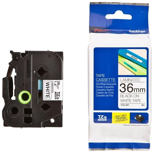 Tonersepeti Brother TZe-261 Siyah Lamine Etiket 36mm ürün görseli