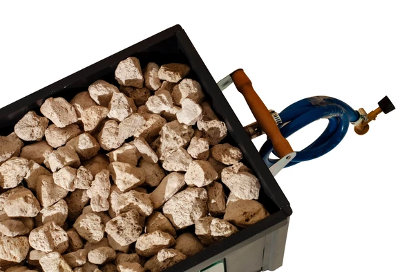 Simline Lav Taşlı Cam Fırınlı Tüplü Büyük Boy Mangal 52,5 cm - 6