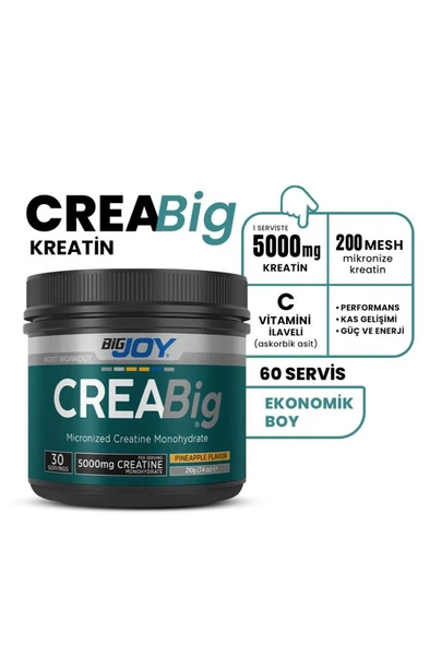 Bigjoy Sports Kreatin Creabig 210gr 30 Servis Ananas Aromalı - 2