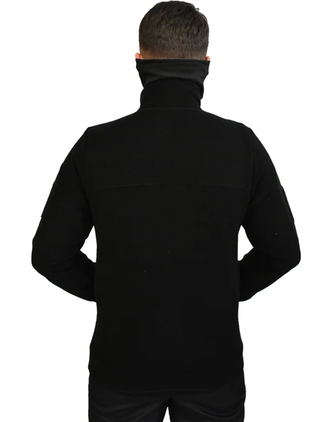 SİYAH TAKTİK POLAR MONT 7 CEP - 5