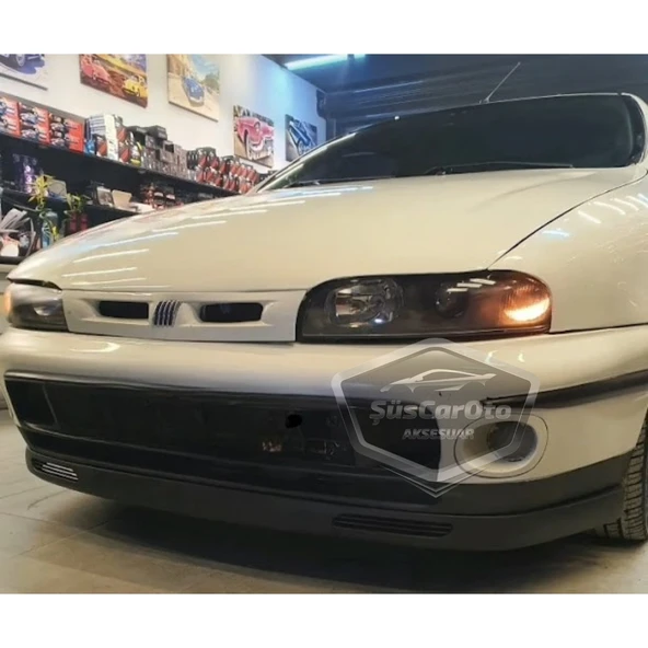 Fiat Marea Siena Brava Hb&Sedan Uyumlu Üniversal V2 Laguna Lip Esnek Ön Lip 2 Parça Tampon Altı Dil Karlık Ön Ek - 3
