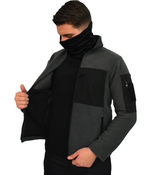 ANTRASİT TAKTİK POLAR MONT 7 CEP - 2