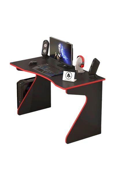 OlcayAksesuar Hilal Model Düz Oyuncu Masası Gamer Masası 120x60 cm - 4