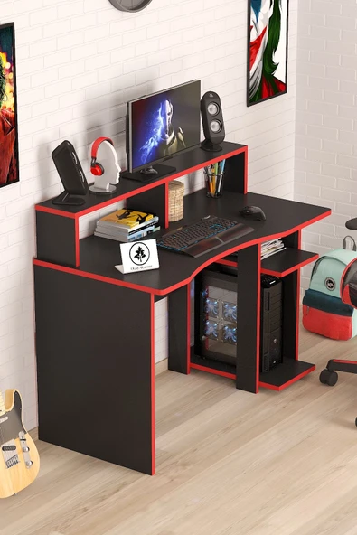 OlcayAksesuar Ada Oyuncu Masası Gamer Masası 120x60 cm