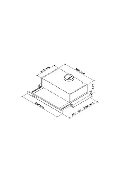 HİBSAN ÇİFT MOTOR SİYAH ASPİRATÖR+KARBON FİLTRE BACASIZ KULLANIM - 2