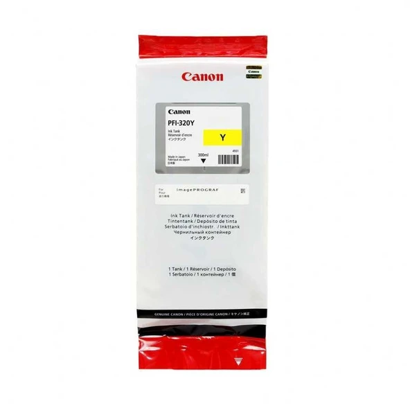 Tonersepeti Canon PFI-320Y Sarı  Kartuş