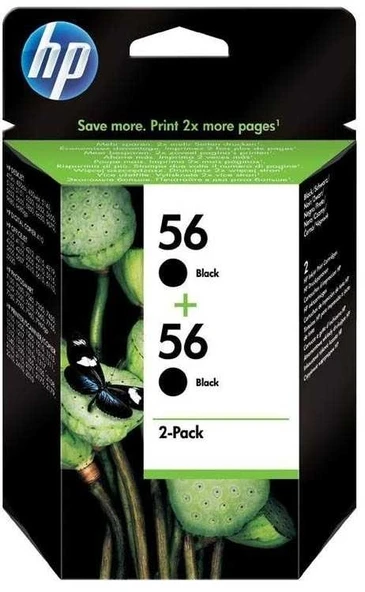 Tonersepeti Hp 56-C9502AE  Siyah Kartuş 2'Li Paket ürün görseli