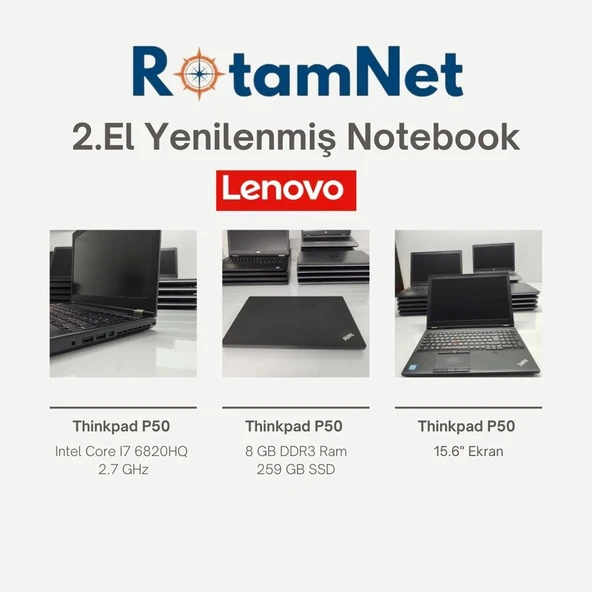 Lenovo 2.El ThinkPad P50 Intel Core i7 6820HQ 2.7 GHz 8GB DDR3 256GB SSD Quadro M1000M 15.6'' W11 No - 4